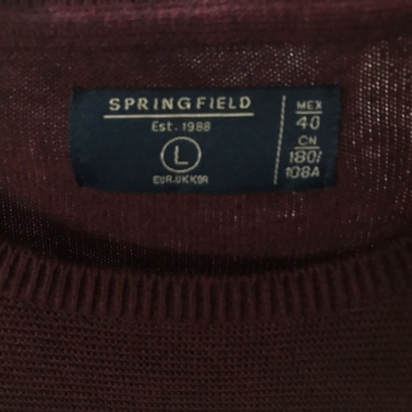 Men’s maroon Springfield knit large - Picture 2 of 4